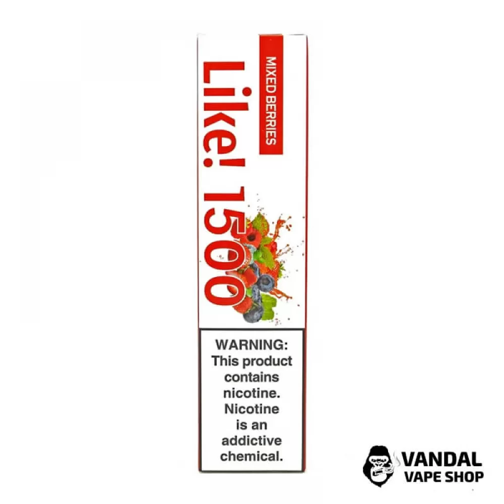 Одноразовая Pod система Joyetech Like! 1500 50 мг 1100 мАч на 1500 затяжек со вкусом клубники, черники и малины Одноразовая Pod система Joyetech Like! 1500 50 мг 1100 мАч на 1500 затяжек со вкусом клубники, черники и малины